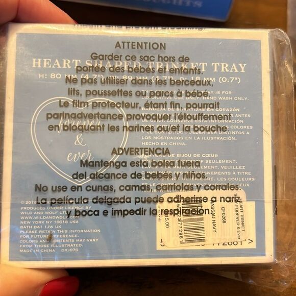 Draper James Forever Ever Trinket Tray Magnolia White Multi Ceramic NWT Ipsy bag - Picture 2 of 5